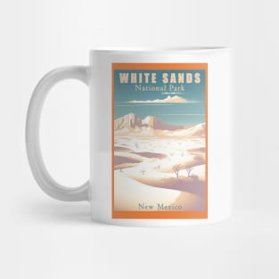 White Sands National Park Travel Poster Mug